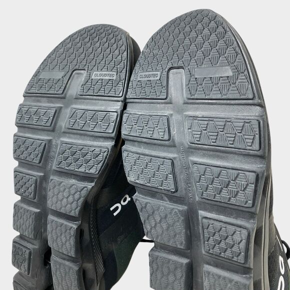 On Cloud Sneakers Mens 14 Black Cloudrunner Lightweight Run Waterproof 52.98639 - Picture 9 of 10
